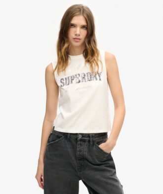 Canotta aderente Embellished Archive
