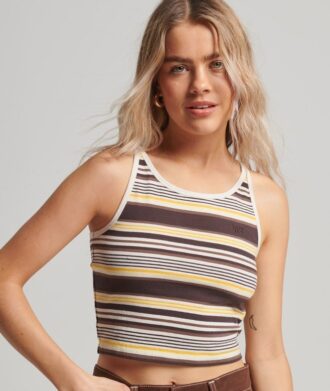 Canotta da surf a righe Vintage