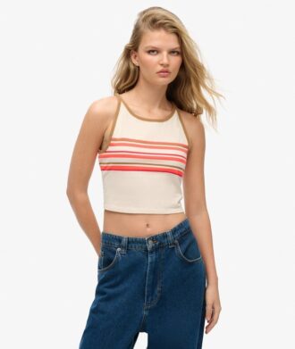 Canotta da surf a righe Vintage