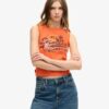 Canotta slim con grafica del logo Vintage