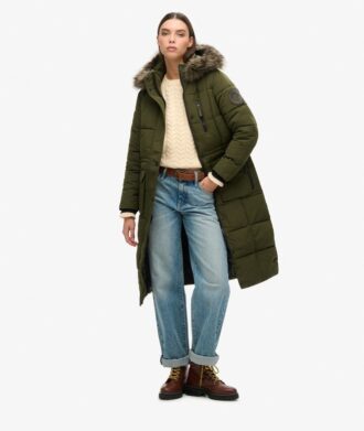 Cappotto Everest lungo in pelliccia sintetica