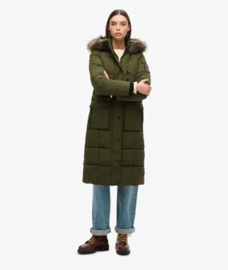 Cappotto Everest lungo in pelliccia sintetica