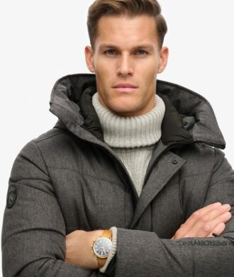 Cappotto imbottito City Chevron