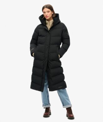 Cappotto lungo imbottito City Chevron