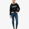 Felpa con cappuccio corta Core Sport