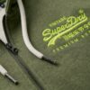 Felpa con cappuccio e zip con grafica del logo Neon Vintage