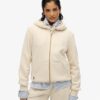Felpa con cappuccio e zip con logo Essential
