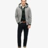 Felpa con cappuccio e zip con logo Essential