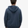 Felpa con cappuccio e zip con logo Essential