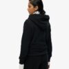 Felpa con cappuccio e zip con logo Essential