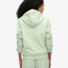 Felpa con cappuccio e zip con logo Essential
