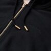 Felpa con cappuccio e zip con logo Essential