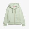 Felpa con cappuccio e zip con logo Essential