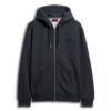 Felpa con cappuccio e zip con logo Essential