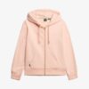 Felpa con cappuccio e zip con logo Essential