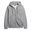 Felpa con cappuccio e zip con logo Essential