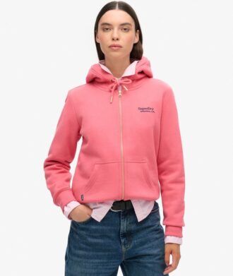 Felpa con cappuccio e zip Essential Logo