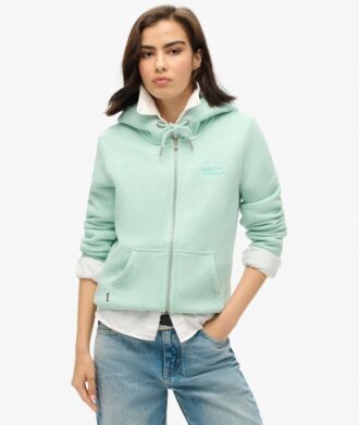Felpa con cappuccio e zip Essential Logo