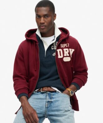 Felpa con cappuccio e zip Vintage Athletic