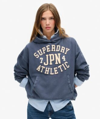 Felpa con cappuccio oversize con applicazione Athletic Essentials