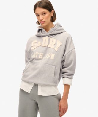Felpa con cappuccio oversize con applicazione Athletic Essentials