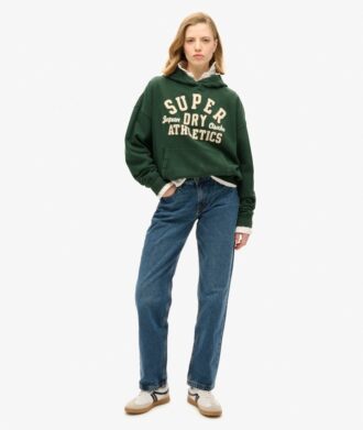 Felpa con cappuccio oversize con applicazione Athletic Essentials