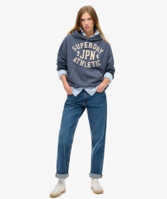 Felpa con cappuccio oversize con applicazione Athletic Essentials