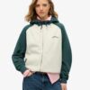 Felpa con cappuccio oversize raglan con zip e logo Essential Felpa con cappuccio oversize raglan con zip e logo Essential