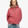 Felpa con cappuccio oversize raglan con zip e logo Essential