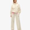 Felpa con cappuccio oversize raglan con zip e logo Essential Felpa con cappuccio oversize raglan con zip e logo Essential