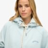 Felpa con cappuccio oversize raglan con zip e logo Essential