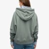 Felpa con cappuccio oversize raglan con zip e logo Essential