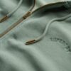 Felpa con cappuccio oversize raglan con zip e logo Essential