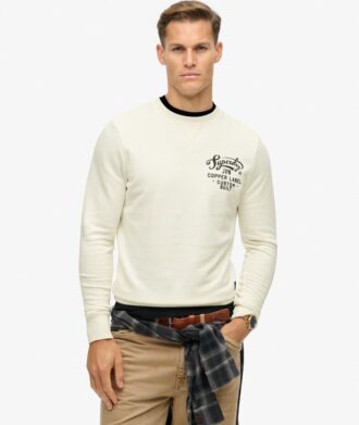Felpa con girocollo e grafica Copper Label