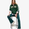 Felpa con zip ampia e applicazioni Athletic Essentials