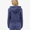 Felpa corta con cappuccio e zip con logo Essential