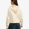 Felpa corta con cappuccio e zip con logo Essential