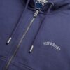 Felpa corta con cappuccio e zip con logo Essential
