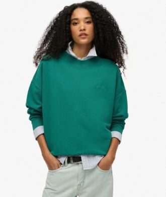 Felpa oversize con logo Essential