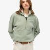 Felpa oversize con mezza zip e logo Essential Felpa oversize con mezza zip e logo Essential