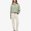 Felpa oversize con mezza zip e logo Essential Felpa oversize con mezza zip e logo Essential