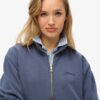 Felpa oversize con mezza zip e logo Essential Felpa oversize con mezza zip e logo Essential
