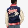 Giacca bomber con toppe College Varsity Giacca bomber con toppe College Varsity