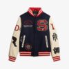 Giacca bomber con toppe College Varsity Giacca bomber con toppe College Varsity