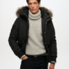 Giacca bomber Puffer Everest con cappuccio Giacca bomber Puffer Everest con cappuccio