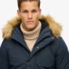Giacca bomber Puffer Everest con cappuccio Giacca bomber Puffer Everest con cappuccio