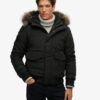 Giacca bomber Puffer Everest con cappuccio Giacca bomber Puffer Everest con cappuccio