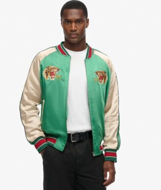 Giacca bomber ricamata Sukajan