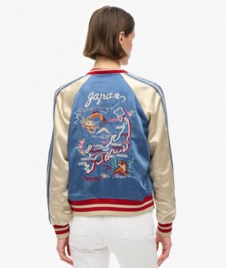 Giacca bomber ricamata Sukajan
