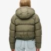 Giacca bomber sportiva Puffer con cappuccio Giacca bomber sportiva Puffer con cappuccio